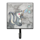 Caroline'S Treasures Skunk And Bubbles Watercolor Wall Hook, Small, Multicolor