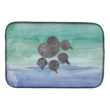Caroline'S Treasures Cat Paw Watercolor Dish Drying Mat, 14 X 21, Multicolor