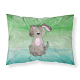 Caroline'S Treasures Dog Teal And Green Watercolor Pillowcase, Standard, Multicolor