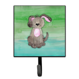 Caroline'S Treasures Dog Teal And Green Watercolor Wall Hook, Small, Multicolor