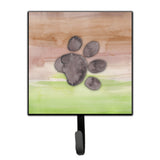 Caroline'S Treasures Dog Paw Watercolor Wall Hook, Small, Multicolor