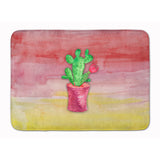 Caroline'S Treasures Flowering Cactus Watercolor Floor Mat, 19H X 27W, Multicolor