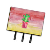 Caroline'S Treasures Flowering Cactus Watercolor Wall Hook, Triple, Multicolor