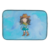 Caroline'S Treasures Cowgirl Watercolor Dish Drying Mat, 14 X 21, Multicolor