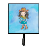 Caroline'S Treasures Cowgirl Watercolor Wall Hook, Small, Multicolor