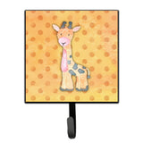 Caroline'S Treasures Polkadot Griaffe Watercolor Wall Hook, Small, Multicolor