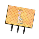 Caroline'S Treasures Polkadot Griaffe Watercolor Wall Hook, Triple, Multicolor