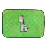 Caroline'S Treasures Polkadot Zebra Watercolor Dish Drying Mat, 14 X 21, Multicolor
