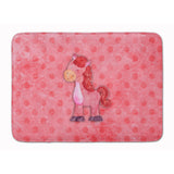 Caroline'S Treasures Polkadot Horse Watercolor Floor Mat, 19H X 27W, Multicolor