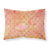 Caroline'S Treasures Orange Fish Watercolor Printed, Polyester, 250 Thread Count, Envelope Closure Pillowcase, Standard, Multi