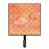 Caroline'S Treasures Orange Fish Watercolor Wall Hook, Small, Multicolor
