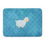 Caroline'S Treasures Polkadot Sheep Lamb Watercolor Floor Mat, 19H X 27W, Multicolor