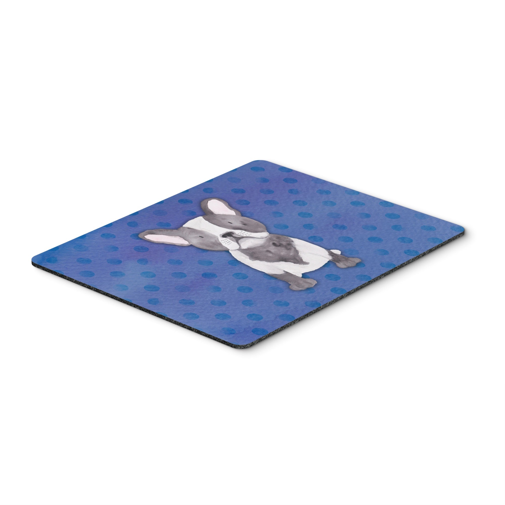 Caroline'S Treasures French Bulldog Polka Dot Watercolor Mouse Pad, Hot Pad Or Trivet, 7.75X9.25, Multicolor (Bb7394Mp