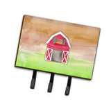 Caroline'S Treasures Barn Watercolor Wall Hook, Triple, Multicolor