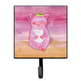 Caroline'S Treasures Pig Watercolor Wall Hook, Small, Multicolor