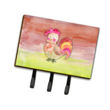 Caroline'S Treasures Rooster Watercolor Wall Hook, Triple, Multicolor