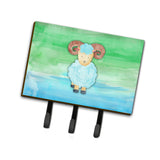 Caroline'S Treasures Ram Sheep Watercolor Wall Hook, Triple, Multicolor
