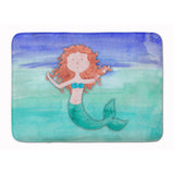 Caroline'S Treasures Ginger Mermaid Watercolor Floor Mat, 19 X 27, Multicolor