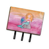 Caroline'S Treasures Blonde Mermaid Watercolor Wall Hook, Triple, Multicolor