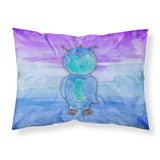 Caroline'S Treasures Blue Owl Watercolor Pillowcase, Standard, Multicolor