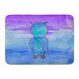 Caroline'S Treasures Blue Owl Watercolor Floor Mat, 19 X 27, Multicolor