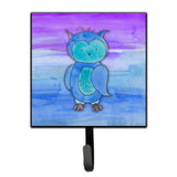 Caroline'S Treasures Blue Owl Watercolor Wall Hook, Small, Multicolor