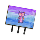 Caroline'S Treasures Pink And Purple Owl Watercolor Wall Hook, Triple, Multicolor