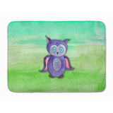 Caroline'S Treasures Purple Owl Watercolor Floor Mat, 19 X 27, Multicolor