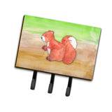 Caroline'S Treasures Squirrel Watercolor Wall Hook, Triple, Multicolor