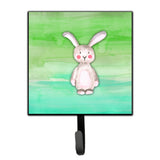 Caroline'S Treasures Bunny Rabbit Watercolor Wall Hook, Small, Multicolor