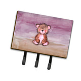 Caroline'S Treasures Bear Cub Watercolor Wall Hook, Triple, Multicolor