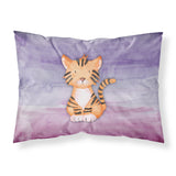 Caroline'S Treasures Tiger Cub Watercolor Printed, Polyester, 250 Thread Count, Envelope Closure Pillowcase, Standard, Multico