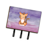 Caroline'S Treasures Tiger Cub Watercolor Wall Hook, Triple, Multicolor
