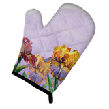Caroline'S Treasures Purple And Yellow Iris, Large, Multicolor Oven Mitt