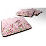 Caroline'S Treasures Bb7446Fc Pink Lillies Foam Set Of 4 Coasters, Multicolor