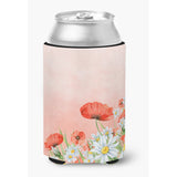 Caroline'S Treasures Bb7448Cc Poppies And Chamomiles Can Or Bottle Hugger Cold-Beverage-Koozies, Multicolor