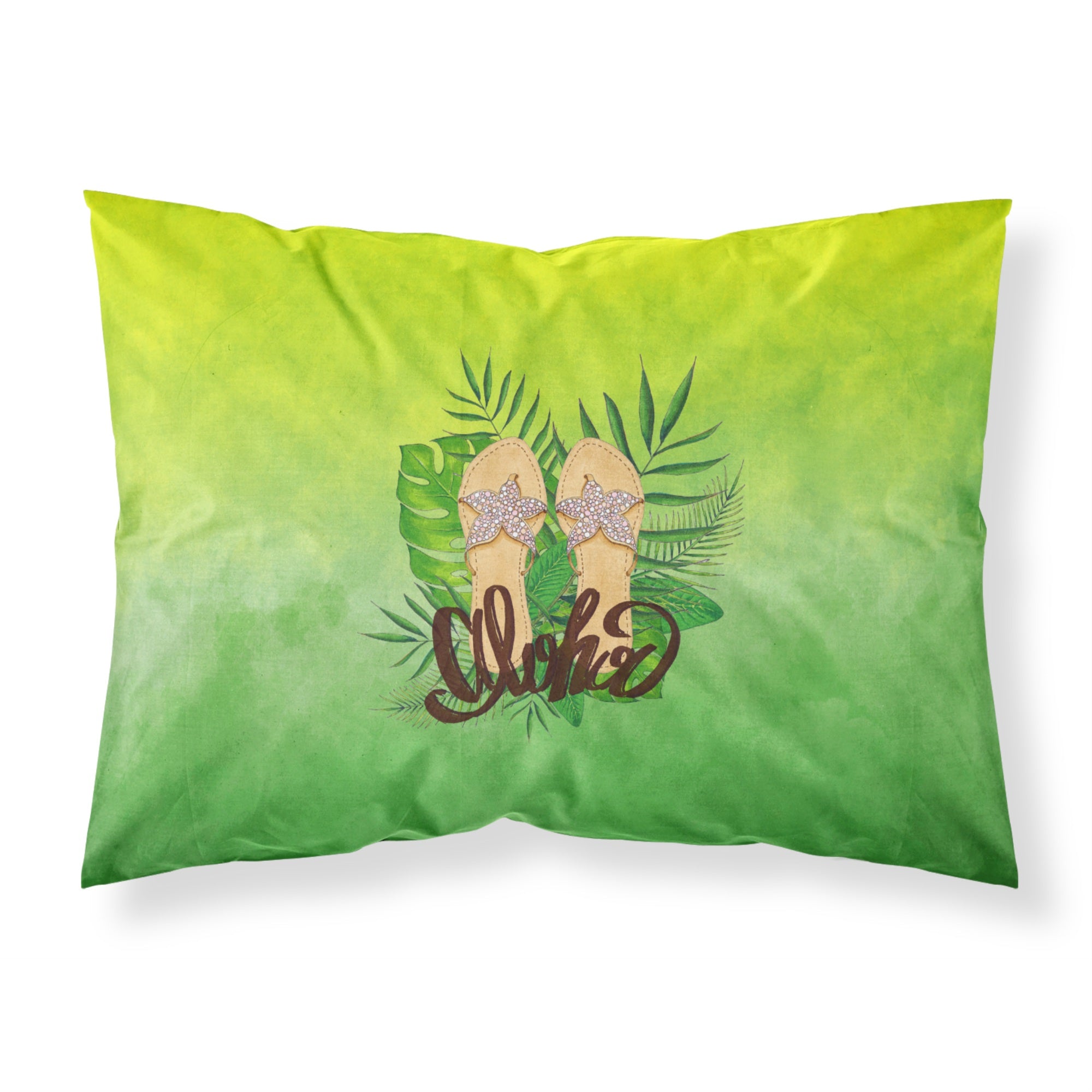 Aloha Flip Flops Fabric Standard Pillowcase