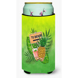Caroline'S Treasures Bb7450Tbc To The Beach Summer Tall Boy Insulator Hugger Cold-Beverage-Koozies, Multicolor