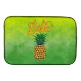 Caroline'S Treasures Aloha Pineapple Welcome Dish Drying Mat, 14 X 21, Multicolor