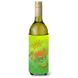 Caroline'S Treasures Bb7453Literk Summer Time Wine Bottle Hugger Cold-Beverage-Koozies, 750 Ml, Multicolor
