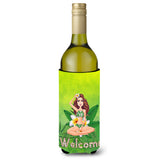 Caroline'S Treasures Bb7457Literk Welcome Lady In Bikini Summer Wine Bottle Hugger Cold-Beverage-Koozies, 750 Ml, Multicolor