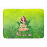 Caroline'S Treasures Welcome Lady In Bikini Summer Machine Washable Memory Foam Mat Doormats, Multicolor