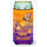 Caroline'S Treasures Bb7458Tbc Halloween Little Witch And Bat Tall Boy Hugger Cold-Beverage-Koozies, Multicolor