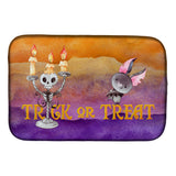 Caroline'S Treasures Halloween Trick Or Treat Dish Drying Mat, 14 X 21, Multicolor