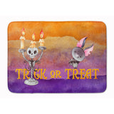 Caroline'S Treasures Halloween Trick Or Treat Machine Washable Memory Foam Mat Doormats, Multicolor