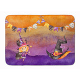 Caroline'S Treasures Halloween Little Witch Party Machine Washable Memory Foam Mat Doormats, Multicolor