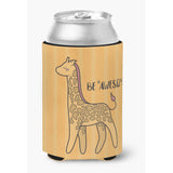 Caroline'S Treasures Bb7474Cc Nursery Be Awesome Griaffe Can Or Bottle Hugger Cold-Beverage-Koozies, Multicolor