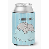 Caroline'S Treasures Bb7475Cc Nursery Sleep Tight Elephant Can Or Bottle Hugger Cold-Beverage-Koozies, Multicolor