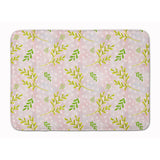 Caroline'S Treasures Watercolor Leaves Pink Floor Mat, 19 H X 27 W, Multicolor