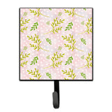 Caroline'S Treasures Watercolor Leaves Pink Wall Hook, Small, Multicolor